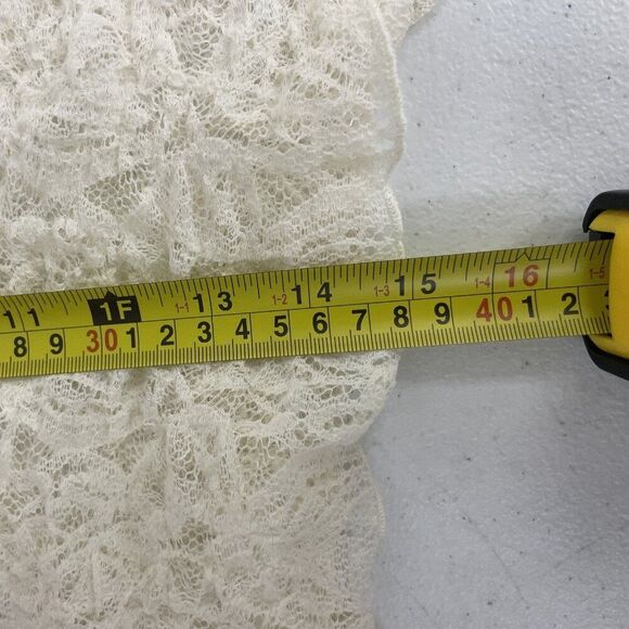 Massimo Dutti Womens Lace Top Shirt Small S Ivory Cream 6870/770 NWT - Picture 11 of 12